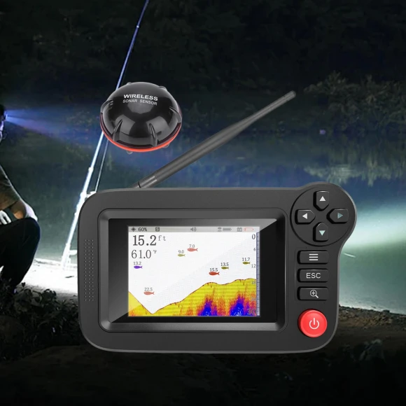 Rechargeable 3.5-inch Display Smart Fish Finder for Ice and Sea, Hobbies