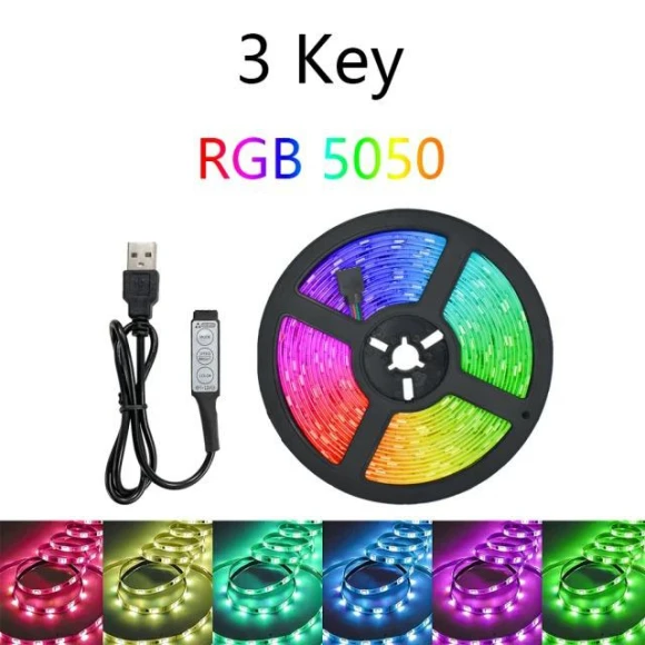 RGB LED Strip Kit with USB Control — LED Strip Lights, AI Market