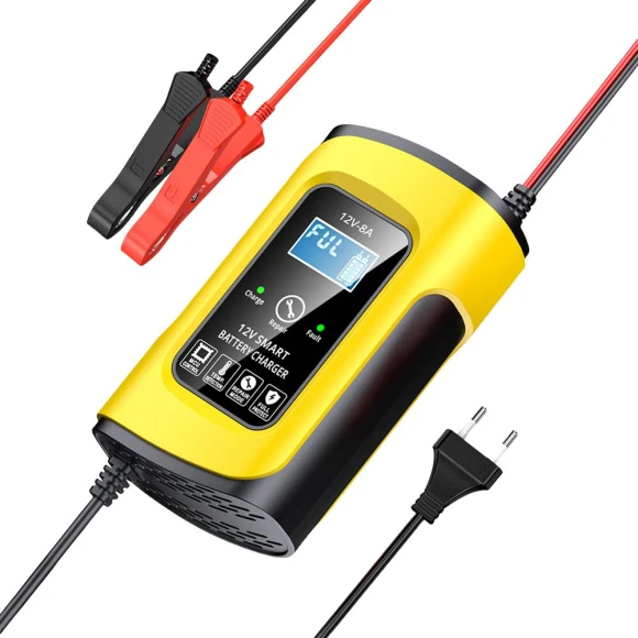 12V 8A Smart Car Charger with LCD Display, Auto Accessories Home