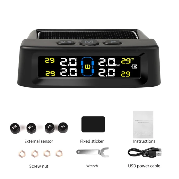 Universal TPMS System with Dual Power Sources — TPMS, NyPhoenix Auto