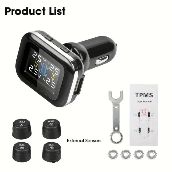 Wireless Solar Tire Pressure Monitoring System, LIAESMART