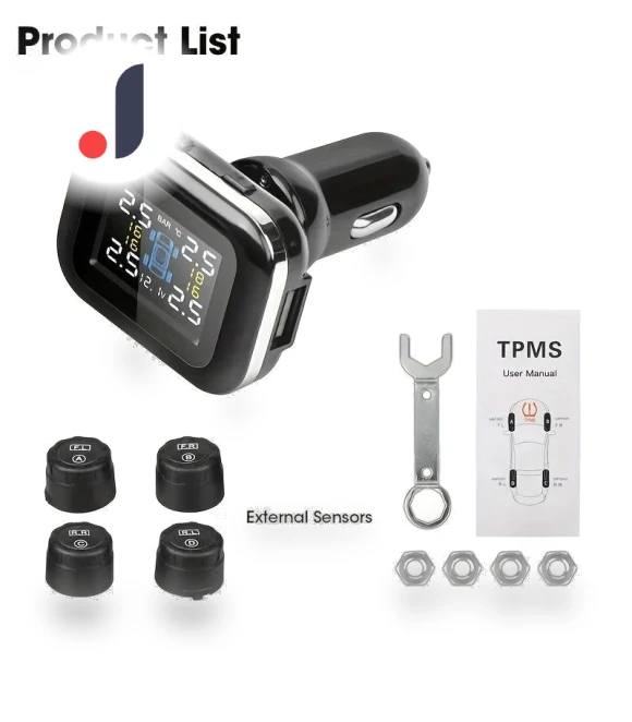 Wireless Solar Tire Pressure Monitoring System — TPMS Sensor Replacements, LIAESMART