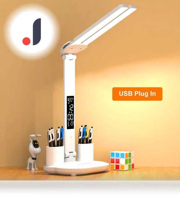 LED Desk Lamp with Dual Heads — Study & Desk Lighting, Purely Home Goods