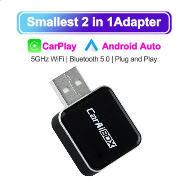 Wireless CarPlay Adapter 2 in 1, A Auto Parts Mall