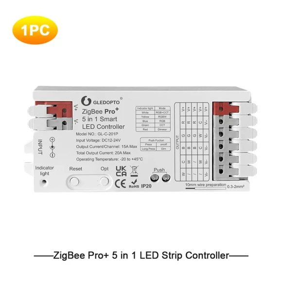 ZigBee 3.0 Pro+ LED Controller — Smart Home Hubs & Controllers, GLEDOPTO
