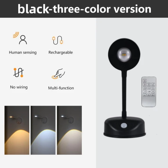 Rechargeable Smart Human Touch Wireless Wall Light, Build My Home