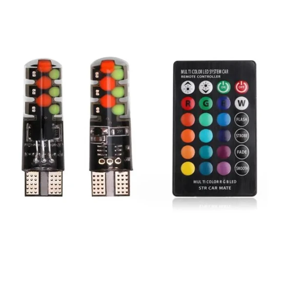 RGB LED Car Light with Remote Control, A Surname Home