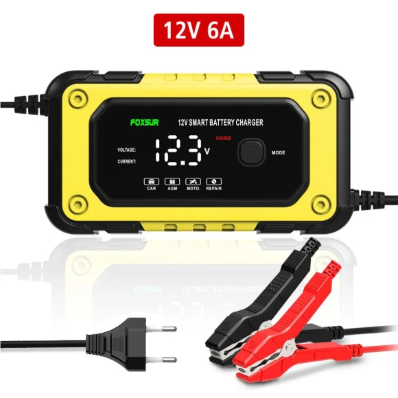 Smart Battery Charger for Auto Moto Lead-Acid AGM Gel VRLA, IKEA Supermarket