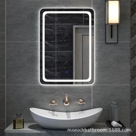 Smart LED Mirror with Bluetooth Speaker — Desk Lamp, Good Household Items