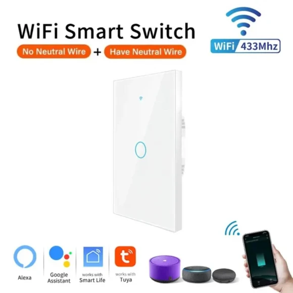WiFi Smart Light Switch Panel — Smart Switch, Super Dream Home