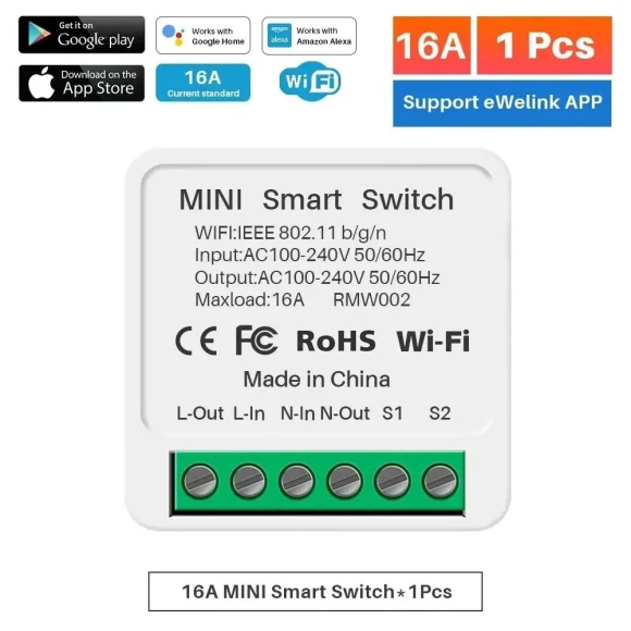 16A WIFI Smart Switch Module — Smart Switch, Cozy Cottage-Relax