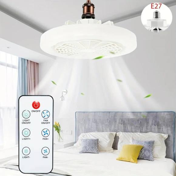 Smart Ceiling Fan with Remote Control — Smart Fan, Cozy Cottage-Relax