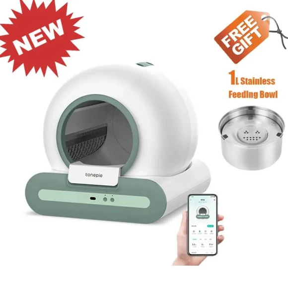 Smart Self-Cleaning Cat Litter Box — Self-Cleaning Litter Box, Rainbow Rain