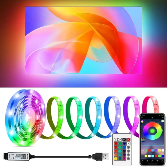 USB RGB LED Strip — LED Strip Lights, Cozy Cottage-Relax