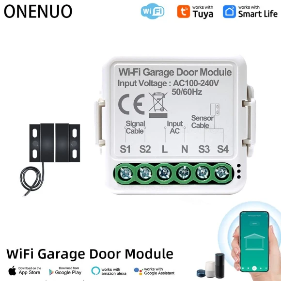 WiFi Smart Garage Door Opener, ONENUO