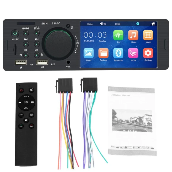4.1-inch TFT 1 Din Touchscreen Car Radio Stereo, JOHO