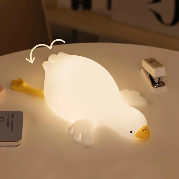 Cute Goose Silicone Kids Night Light, Exquisite goods home furnishing
