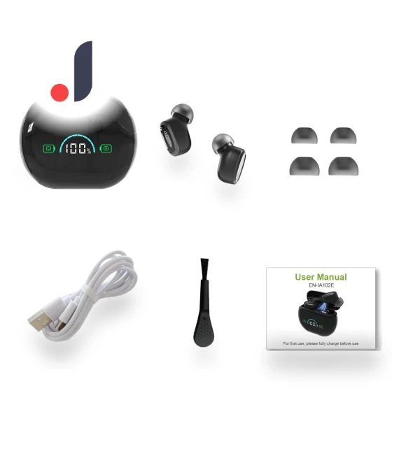 Elderly TWS Earbuds with Large Display — In-Ear Headphones, A Auto Parts Mall