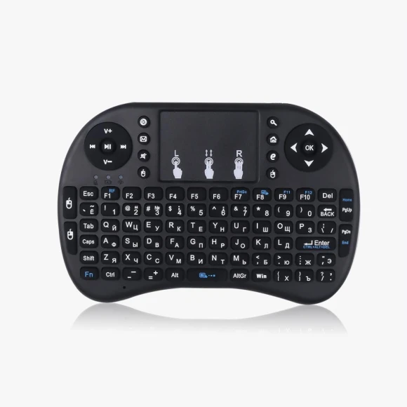 Mini Wireless Keyboard Remote Control with Touchpad — Bluetooth Keyboard, Happy6