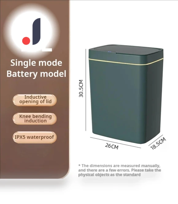 Smart Trash Can for Bathroom with Automatic Bagging — Kitchen Cans, Auto Home Solutions