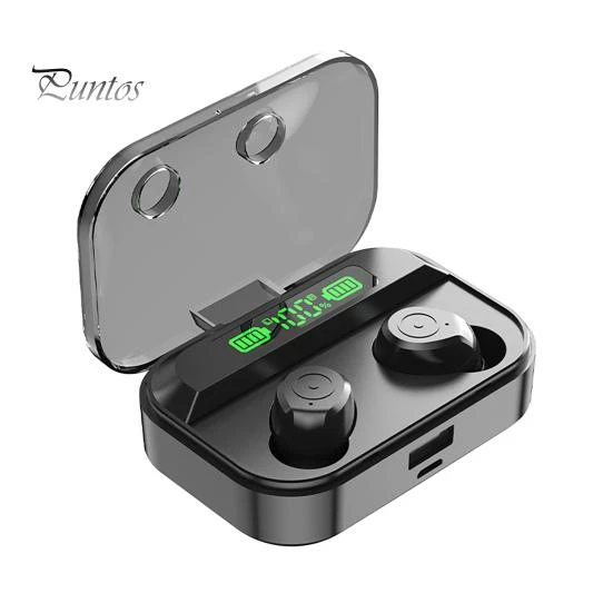 Bluetooth Stereo Earbuds with LED Digital Display — Wireless Earbuds, Computer Life