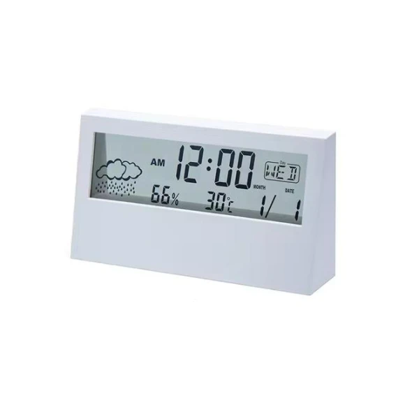 Electric LCD Desk Alarm Clock, Lntelligent Living Hall