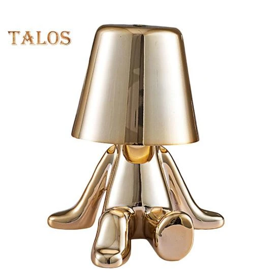 Golden Person Statue Desk Lamp, Daydreamer