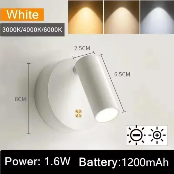 LED Wall Light for Bedroom, OuuZuu