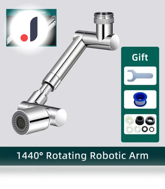 Robotic Extendable Rotating Faucet with Filter Sprayer — Aerators, Lntelligent Living Hall
