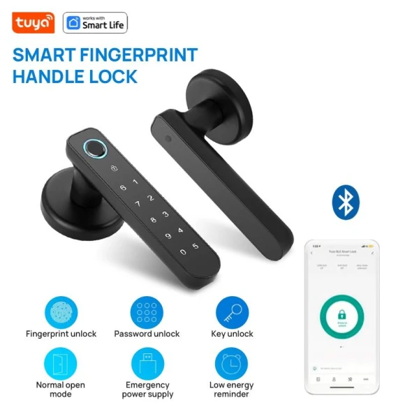 Smart Door Lock with Fingerprint Scanner — Smart Home Security, Build My Home