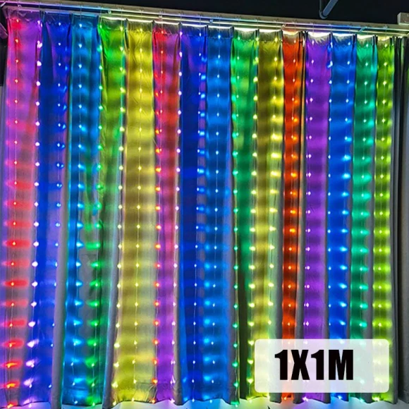 Smart LED Curtain Lamp — LED Strips, Rainbow Rain