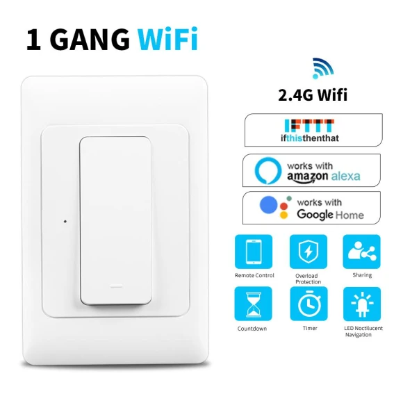 Smart Wall Light Switch — Smart Switch, Cozy Cottage-Relax