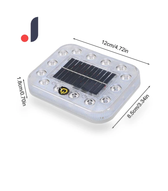 Solar Warning Light with Touch Control — Vehicle Safety Signals, Auto Home Solutions