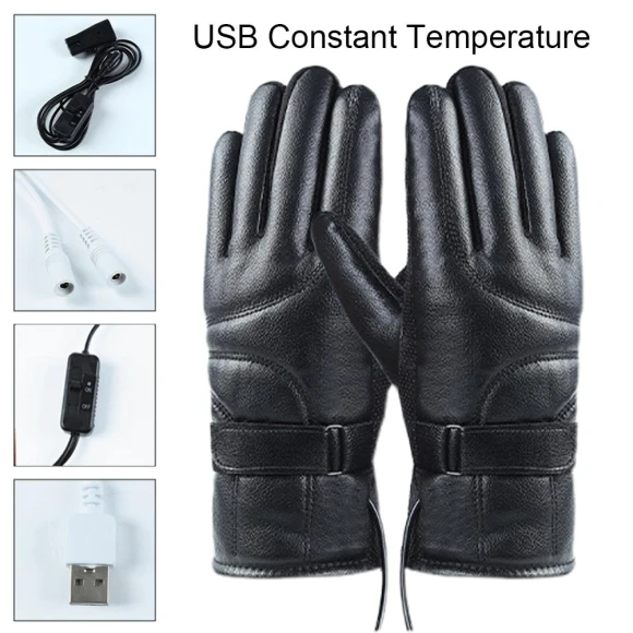 USB Heated Plush Gloves — Heated Gloves, Ibaraki 025