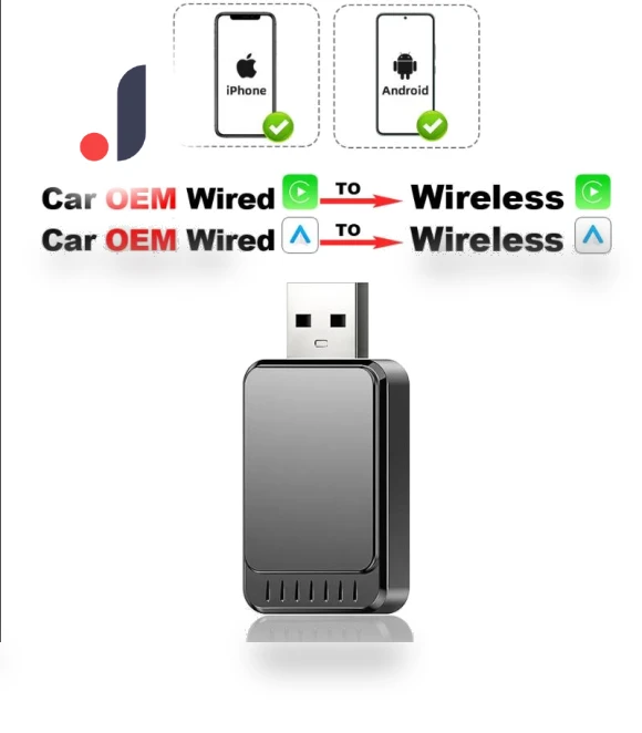 Wireless Android Auto CarPlay Adapter — Stereo Receivers, JOHO - CarGear