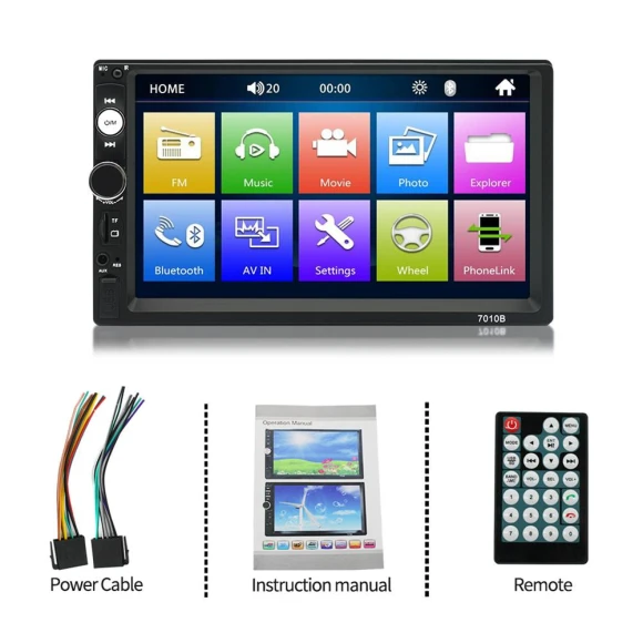 7-inch Car Multimedia Player — Car Infotainment System, Chic Home