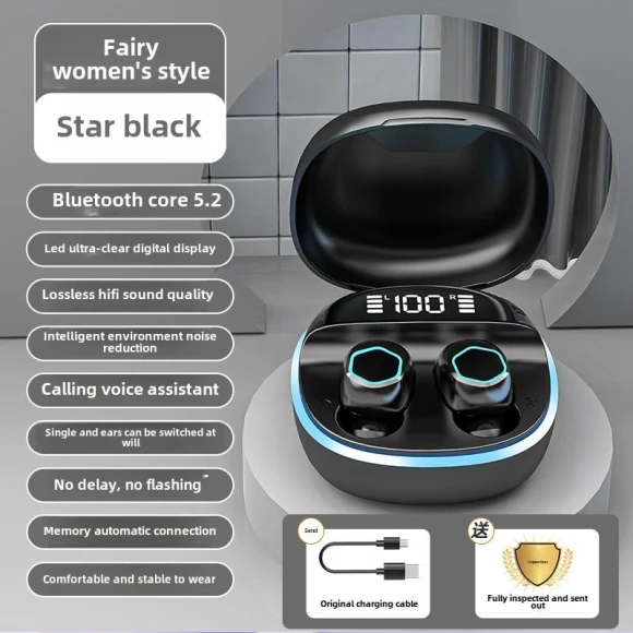 Bluetooth Headset — In-Ear Headphones, QUEED