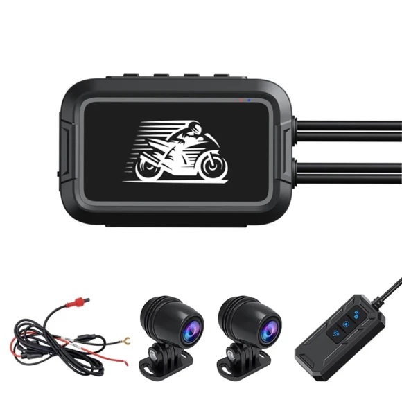 Dual Lens Waterproof Motorcycle Dash Cam — Dash Cam, Chic Home