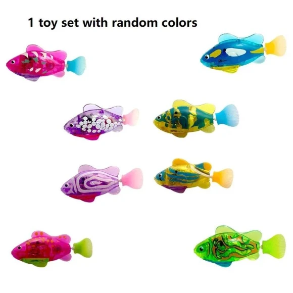 Interactive LED Robotic Fish Toy for Cats, Seahorse Home