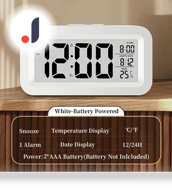 Mini Digital Alarm Clock with Temperature and Date — Alarms & Clocks, DC-HOME-4
