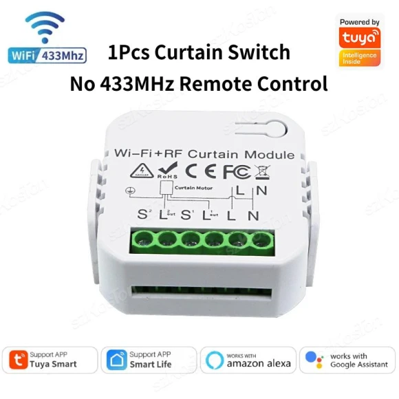 Wi-Fi Smart Curtain Switch Module, Super Dream Home