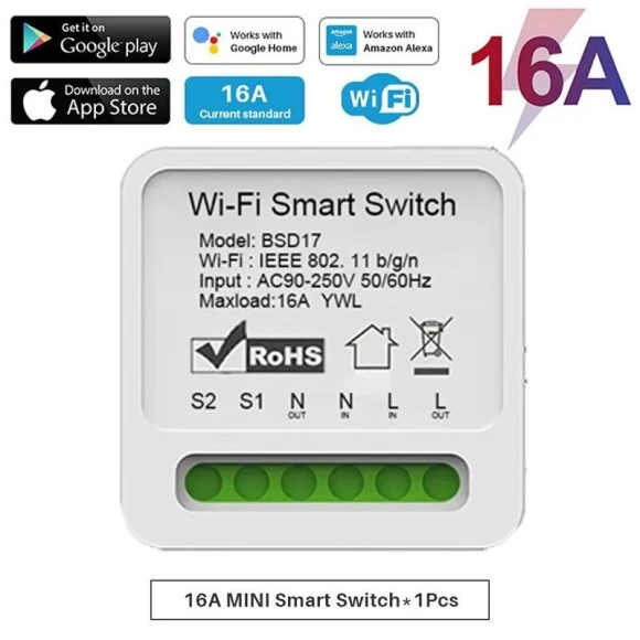 Wifi Smart Switch 2 Way Wireless Control — Smart Switch, Good Household Items