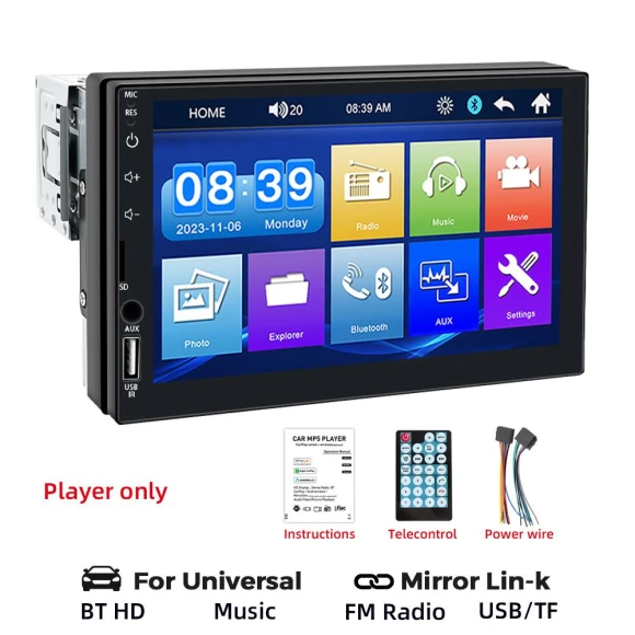 Car Radio MP5 Multimedia Player — Car Infotainment System, Auto Launcher