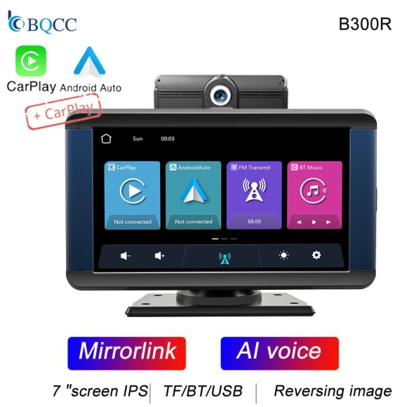 Portable Smart Player with CarPlay and Android Auto — Car Infotainment System, Auto Launcher