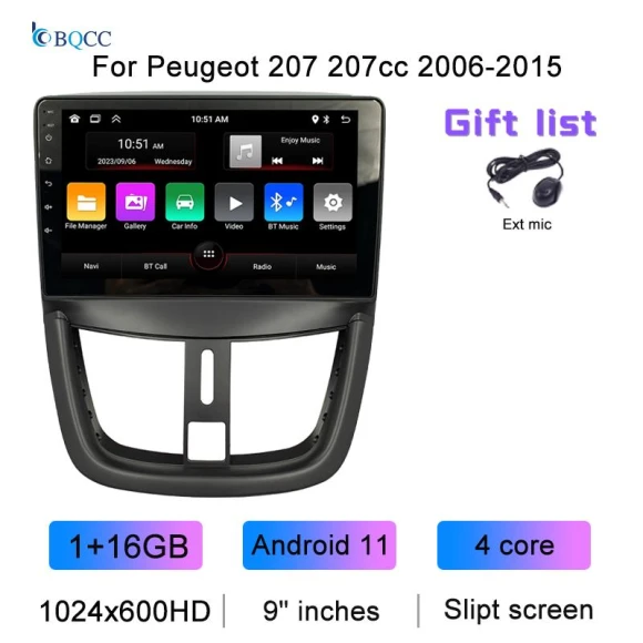 9-inch 4-core AI Voice Android Carplay Car Radio — Stereo Receivers, Auto Launcher