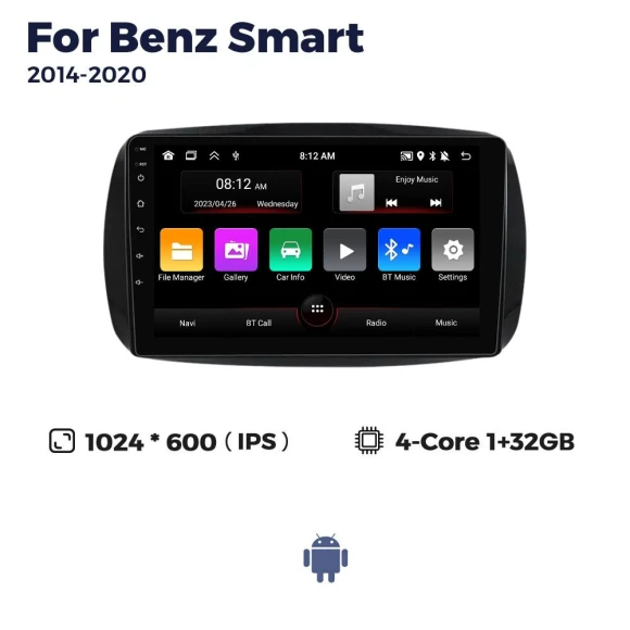Android Car Multimedia Player — Car Infotainment System, Auto Launcher
