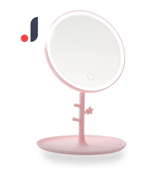 LED Touch Screen Makeup Mirror — Compact & Travel, Light makeup