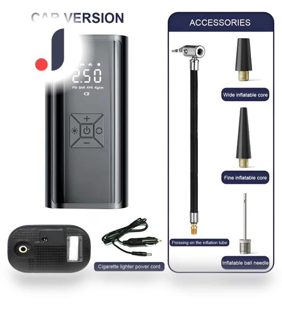 Portable Smart Air Pump — Inflation Devices, Cars Auto Home