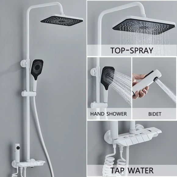 Smart Digital Display Shower Mixer Set, JOHO - CarGear