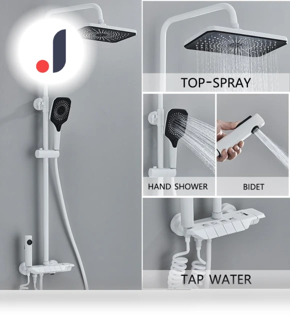 Smart Digital Display Shower Mixer Set — Panels, JOHO - CarGear
